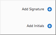 "Add Signature +" in Acrobat